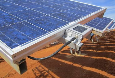 Solar cell inclined mount