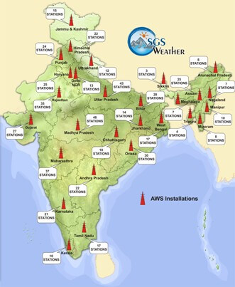AWS installation across india by SGS Weather