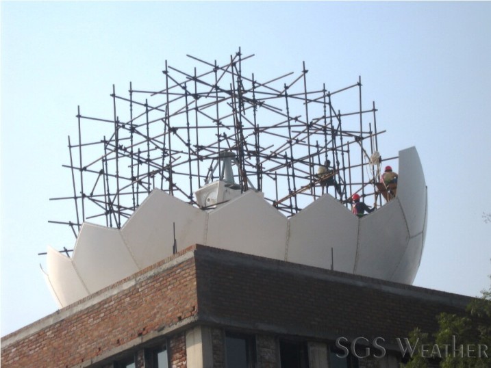 doppler weather radar-radome installation by sgs weather